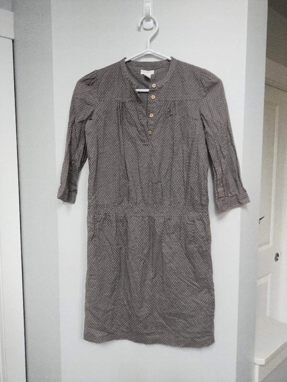 Cute lined polka dot dress with pockets